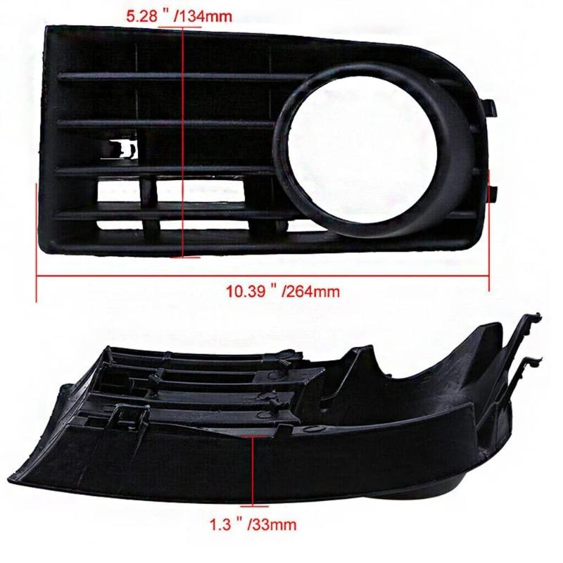 1Pc Front Bumper Fog Light Grille Cover Left Right For Volkswagen Golf5 MK5 2005 2006 2007 2008 2009 1K0853665B 1K0853666B