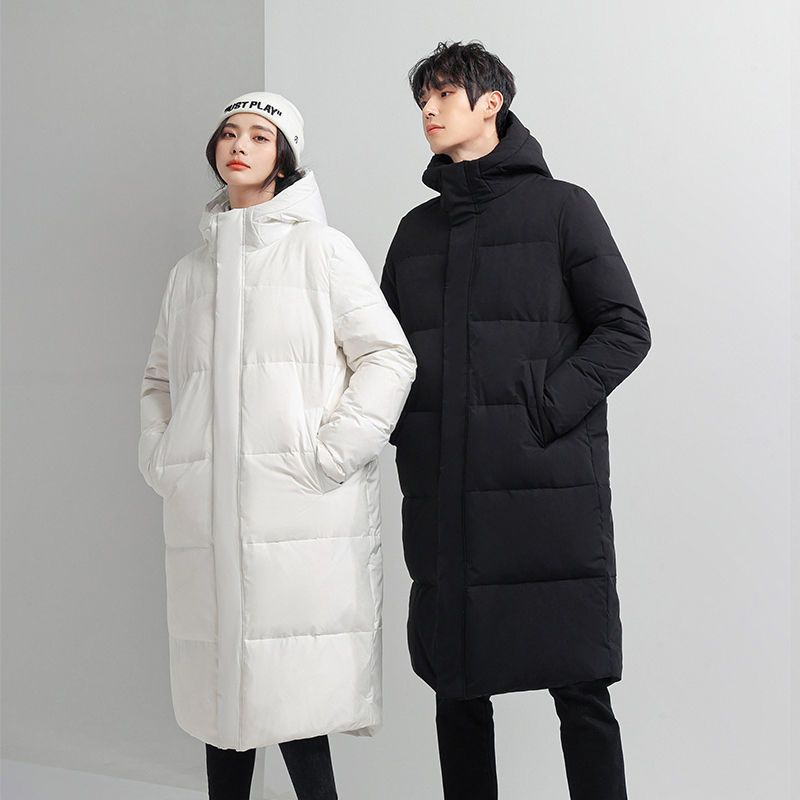 Мужской пуховик, длинное зимнее новое утолщенное пальто, одежда для пар