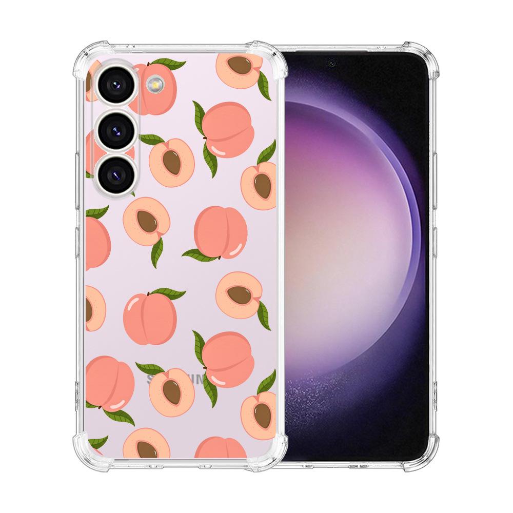 Чехол для Samsung Galaxy S24 Ultra Подушка безопасности ТПУ Расписной Бабочки Цветы - Идеальная посадка