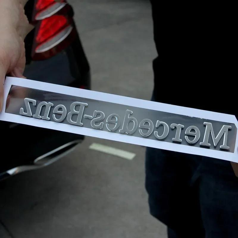 szvm1 Car trunk 3D badge ABS letter logo sticker is suitable for Mercedes-Benz GM modified rear logo auto parts. accessories.