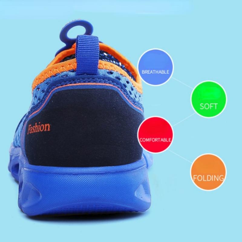 New Breathable Men's Mesh Shoes Hole Shoes Summer