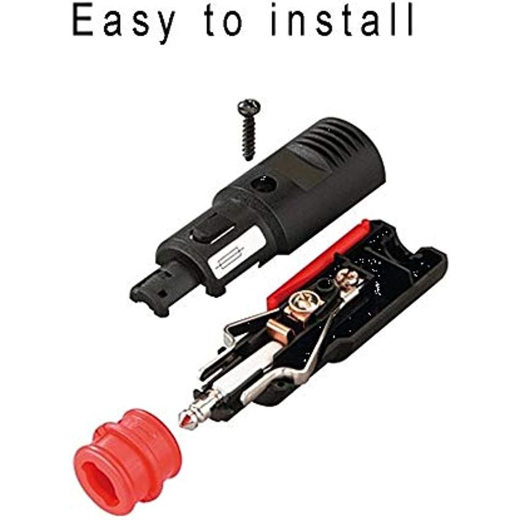 Безопасная универсальная вилка 21 мм Zig./12 мм Din вилка автомобильного прикуривателя 12 В-24 В розетка прикуривателя стандартная вилка с предохранителем 10 А 16 А для легкового автомобиля грузовика M