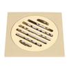 Square Floor Drain Bathroom Shower Waste Grate Brass Constructed Strainer Home Attachment