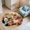 Cartoon pattern round rug,Carpet Rug for Living Room Bedroom Playroom ,Non-slip Floor Mat,Holiday Gifts and Birthday Gifts.