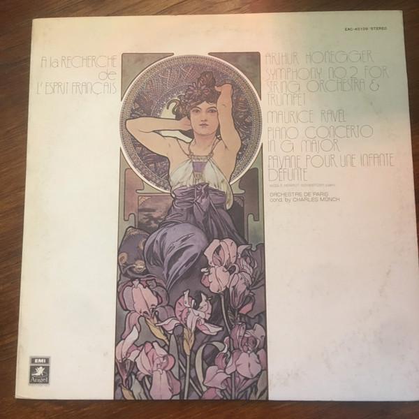 LP Record CHARLES MUNCH ORCHESTRE DE PARIS Honegger Symphony No. 2 Ravel P EAC40109 ANGEL Japan Obi Classical Used