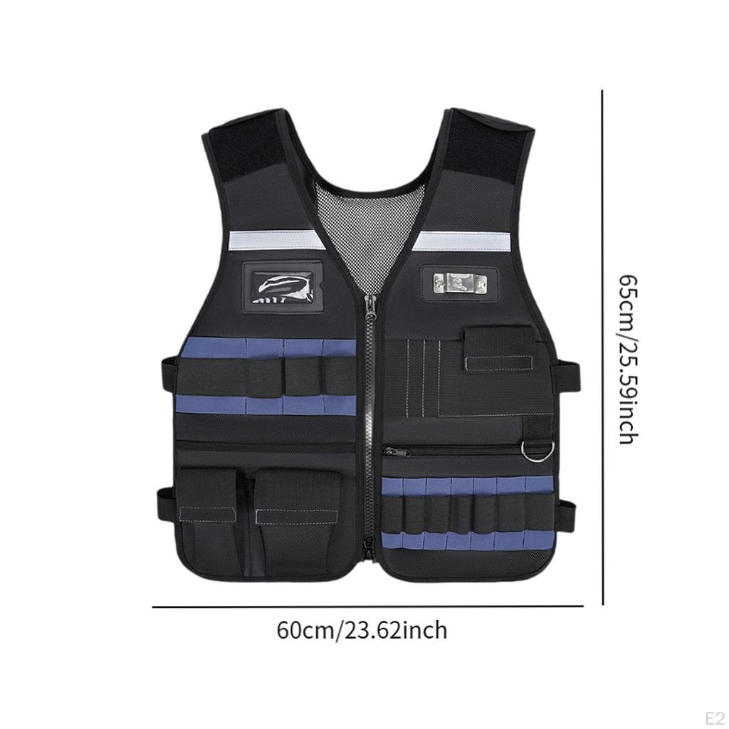 Electrician Tool Vest Men Screwdrivers Storage Practical Multi Pockets Electrical