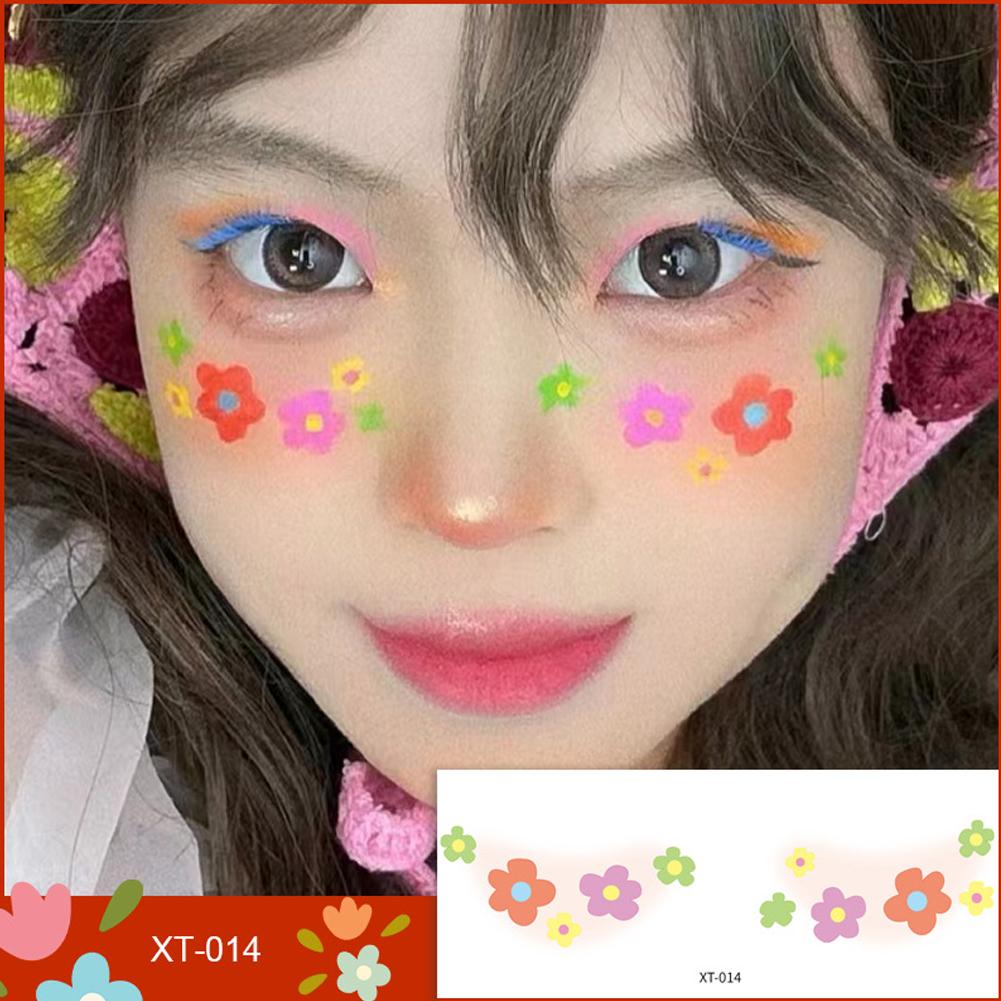Временная тату-наклейка для румян Сонгкран Тату для лица Тату Звезда Тату для лица Водостойкий макияж M0X9