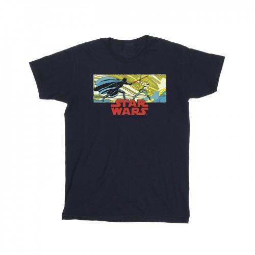 Star Wars Mens Comic Strip Luke And Vader T-Shirt