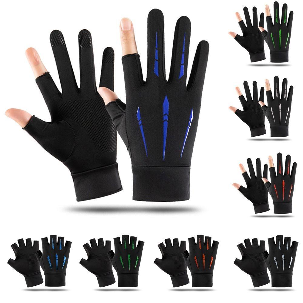 Anti-uv Ice Silk Fishing Gloves Highly Elastic Armguard 2024 Fitness Gloves Unisex