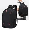 Laptop Backpack Solid Color Load-reducing Large Capacity School Bag Bookbag for Middle