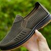 Men Casual Sports Shoes Summer Men Old Beijing Cloth Shoes Breathable Casual Dad Shoe Elderly Shoe Slip On Mesh Hombre