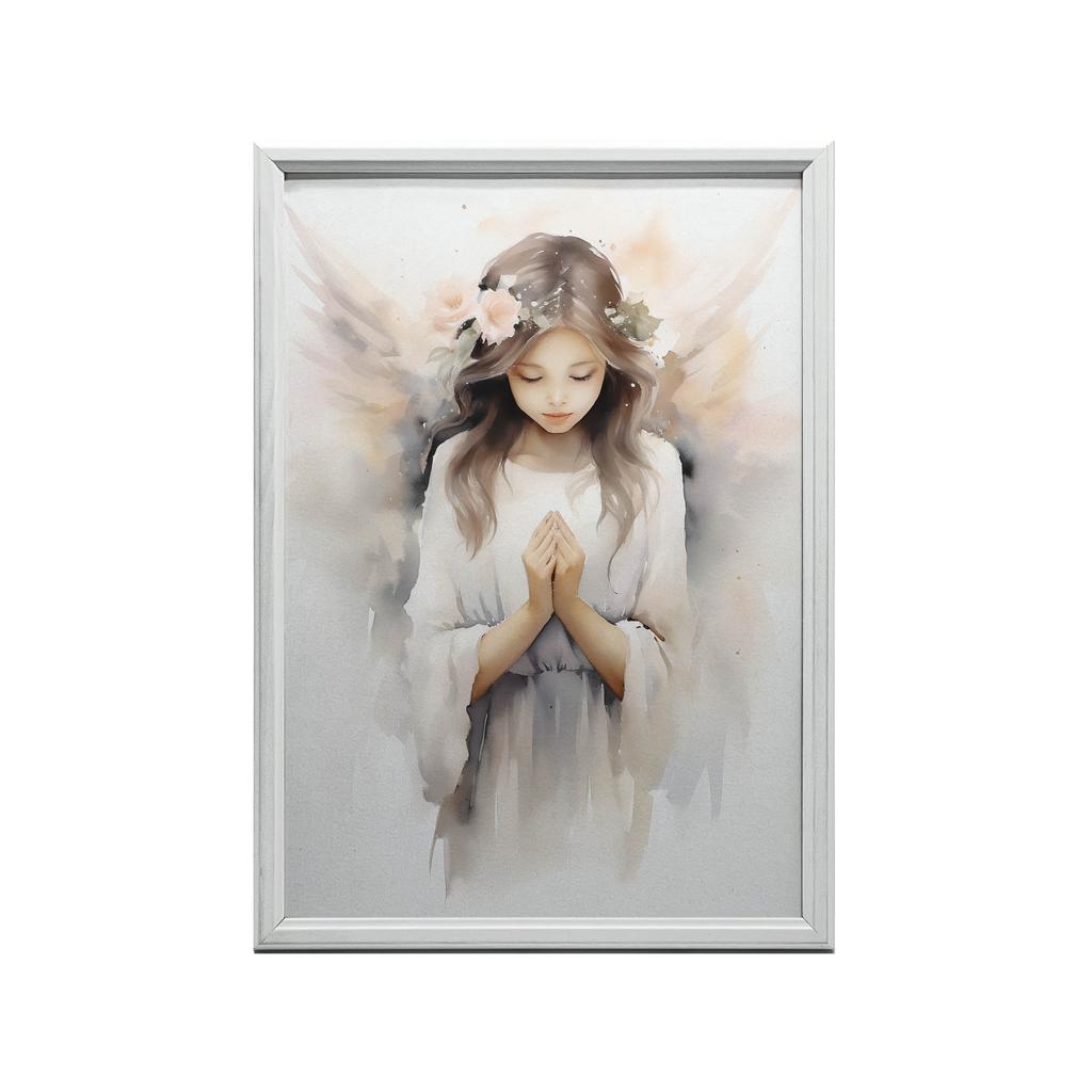 Plakat Anioł W Subtelności Plakat Anioł W Subtelności, 30X40 Cm, Bez Ramy, Płótno Premium Na Blejtramie