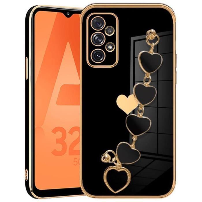 Protective Case - BOOLING - for Samsung Galaxy A32 5G - Black Silicone - Shockproof - Anti-scratch