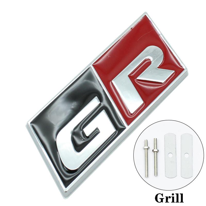 3D GR Sport Logo Car Decal Front Hood Grille Emblem Badge Sticker For Toyota HV YARiS RZ RC RS Prius Lexus Harrier GRMN Stickers