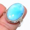 Кольцо из стерлингового серебра 925 пробы с драгоценным камнем Natural Republic Larimar S.6 i9S65