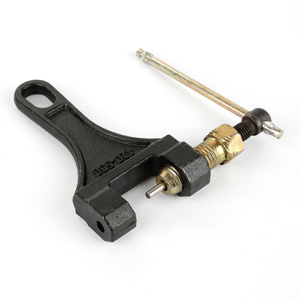 Разъем для снятия звеньев цепи мотоцикла 420-530, резак для трехколесной велосипедной цепи, клепальный инструмент, инструменты для ремонта мотоцикла 1 шт.