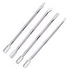 4pcs Cuticle Pusher Double-ended Stainless Steel Dead Skin Remover Manicure Care Tool Set Nails Art