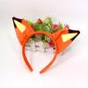 Foxes Costume Headpiece Reusable Fabric Ears Hairband Cartoon Hairpiece For Theater Performances Theme Party Decoration