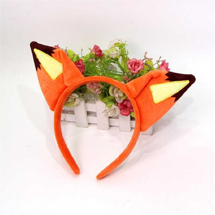 Foxes Costume Headpiece Reusable Fabric Ears Hairband Cartoon Hairpiece For Theater Performances Theme Party Decoration