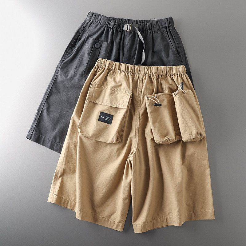 Export Tail Single Cut Label Outdoor Functional Mountain Parka Shorts Men's American High Street Hip Hop Fifth Pants Men's Trousers