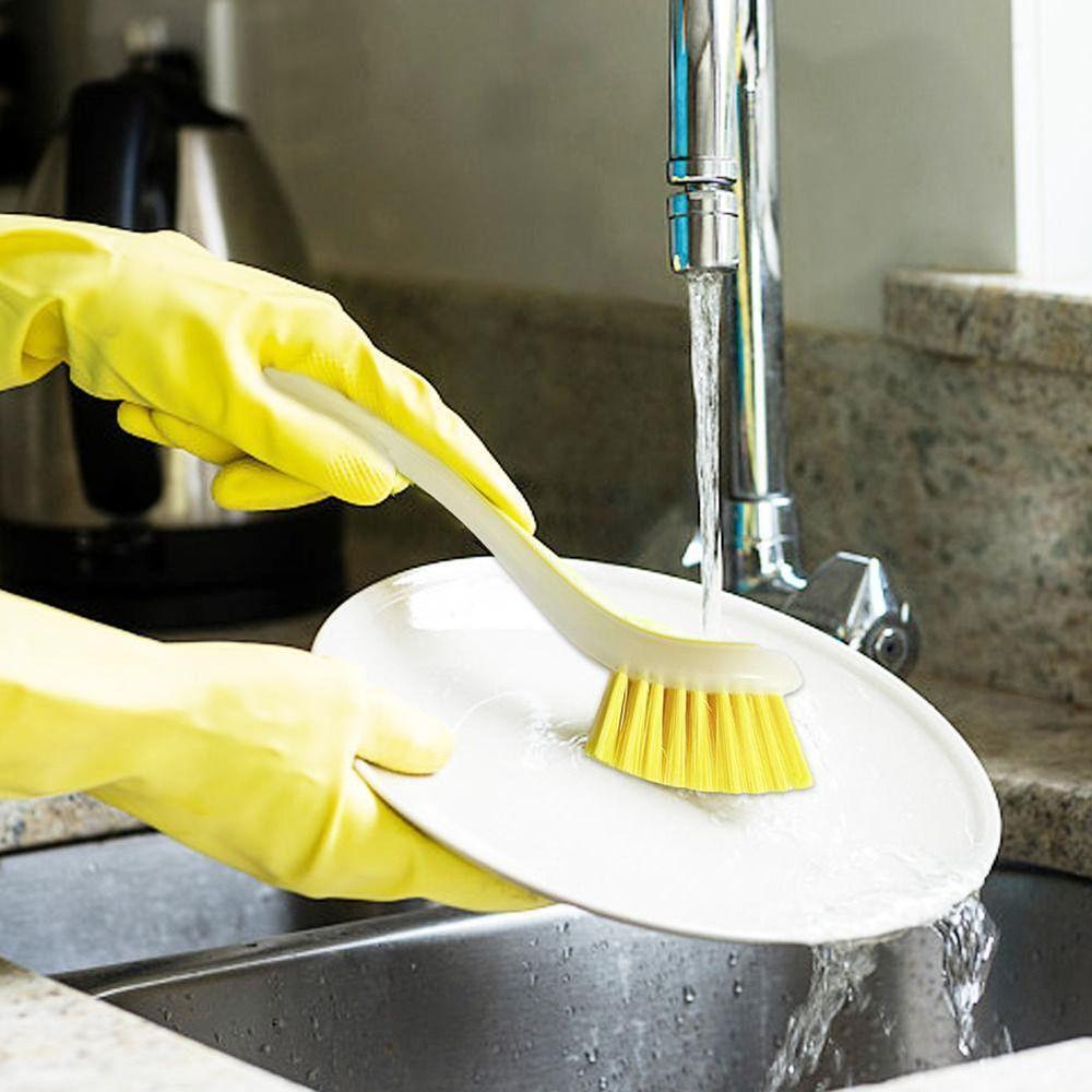 Durable Pot Dish Sink Clean Suction Cup Brush Cleaning Brush Kitchen Washing Brush