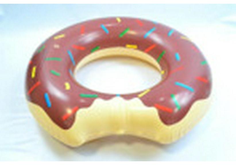 Children's Cartoon PVC Donut Swim Ring Lifebuoy for Water Parks
