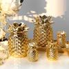 Gold Pineapple Wine Cabinet Decoration Tabletop Ornaments Decoration Props Pineapple Ornaments