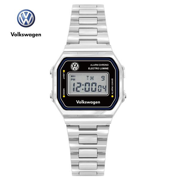Pogseubagenwachi Унисекс Цифровые Металлические Часы Vw-Beetle2B-Sv