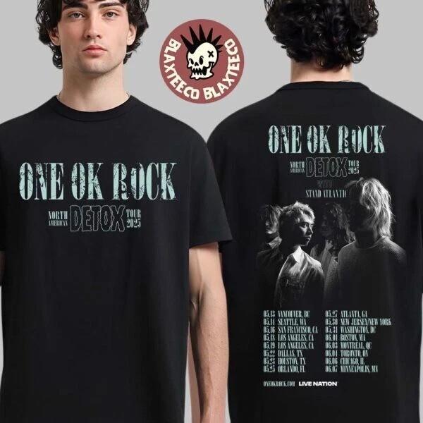 One Ok Rock Detox North American Tour 2025 Tour Dates Two Sides Unisex TShirt