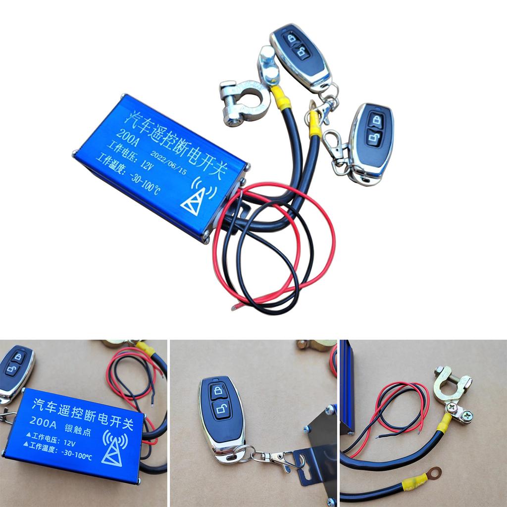 Remote Battery Disconnect Switch for Car Auto Truck, 12V 200A Battery Kill Switch,Remote Control Kill Switch