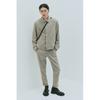 H M Tailored Pants Regular Fit Beige Melange