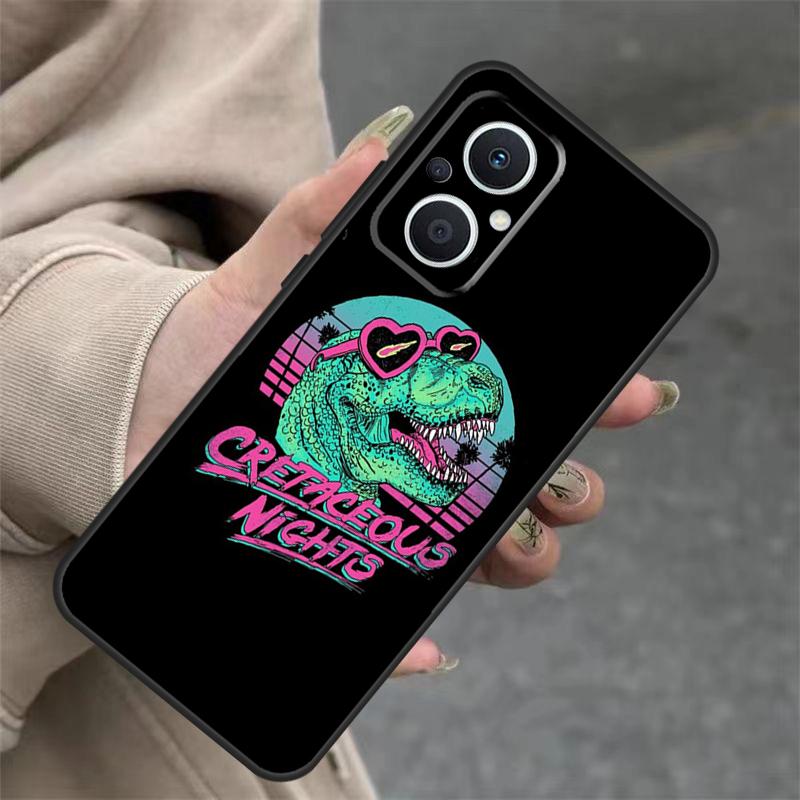 Милый Чехол Динозавр Для OPPO Reno 14 12 11 10 13 Pro 14F 13F 12F 11F 8 7 Lite OPPO Find X9 X8 X6 Pro Чехол