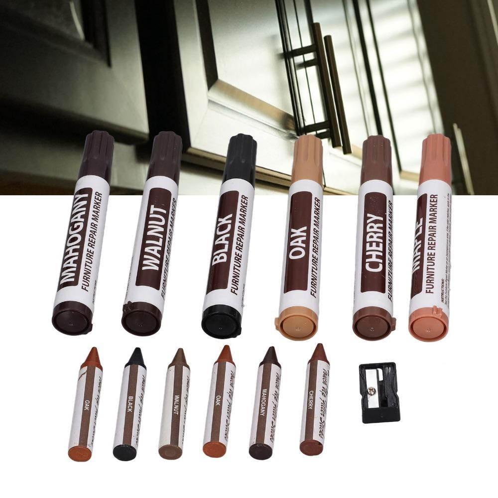 13PCS Multi Tone Assortment Wood Furniture Repair Pen  Scratch Concealing