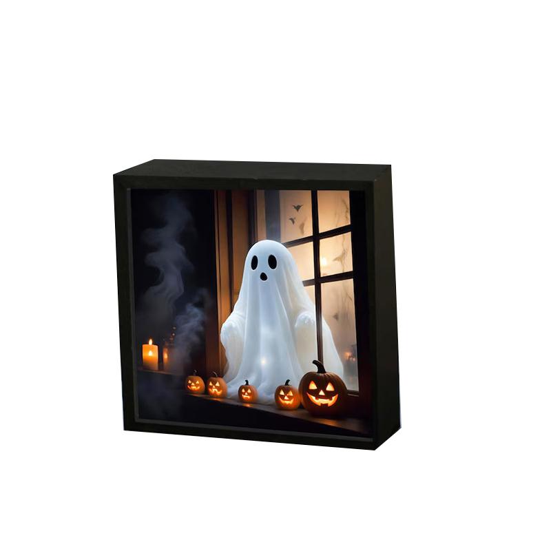 Ghost Doll Glow Photo Album - Ghost Flame Decor, Ghost Fire Night Lamp,Suitable For Bedroom,Living Room And Ghost Flame Decor