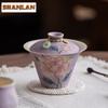 140ml Hand-painted Peony Gaiwan Boutique Tea Tureen Tea Bowl With Lid Kit Tea Maker Cover Bowl Teaset Supplies Ornaments Craft