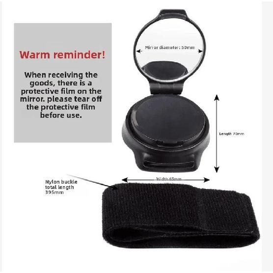 Bicycle Rearview Mirror Mini Hand Strap 360-degree Rotating Mirror Riding Accessories and Equipment