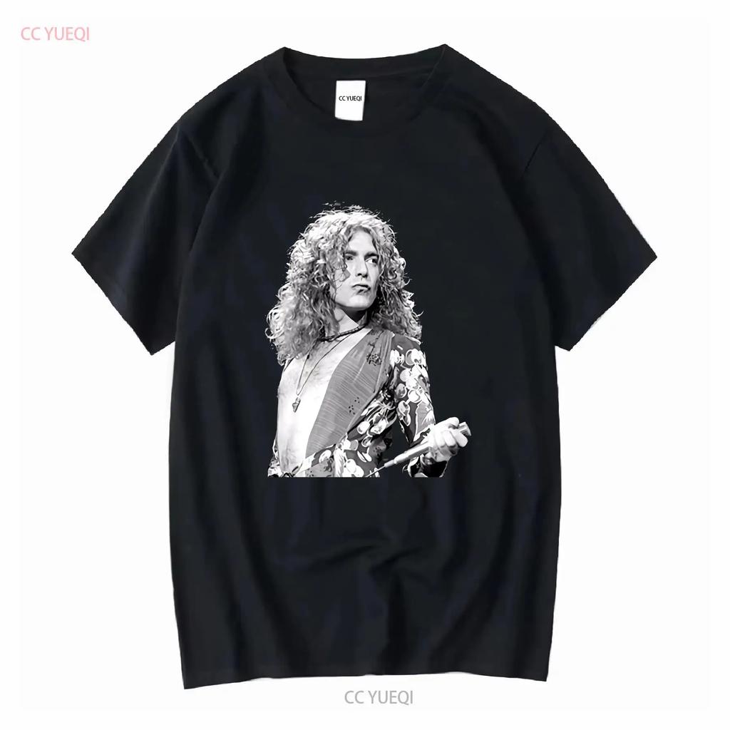 Robert Plant T Shirt Rock Legend Vintage Trendy S 5XL Vintage Washed Versatile Homme Fashion Soft Designer Clothes Stylish