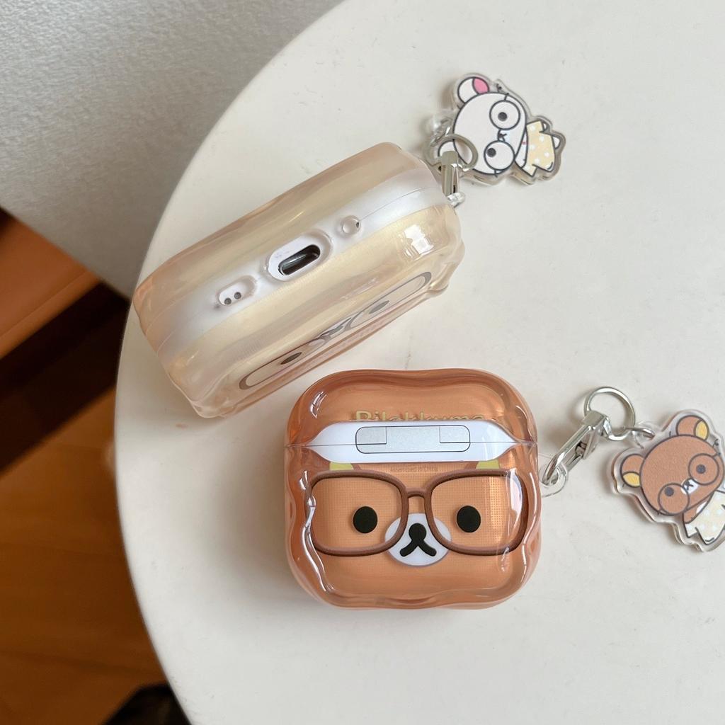 Glasses easy bear AirPods 1 protective case apple AirPods pro1 earphone case 1/1 generation cute