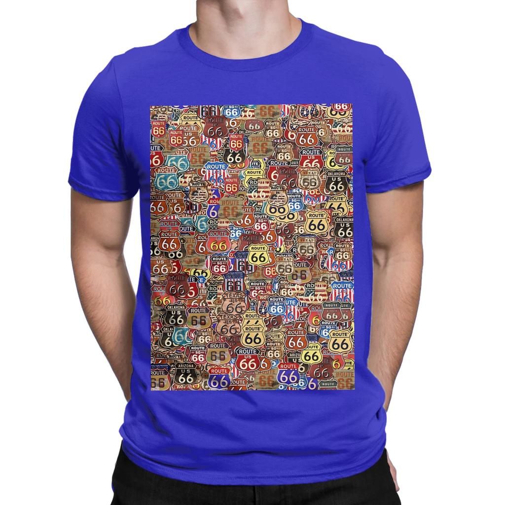 Route 66 Signs Novelty 100 Cotton Tshirt Route 66 Tees Tops For Unisex
