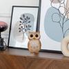 Коллекционная фигурка совы, Центральный элемент, Статуэтка птицы из смолы, Скульптура животного для шкафа, Патио,
