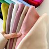 Solid Color Yarn Large Square Scarf Spring Silk Scarf Women's Scarf