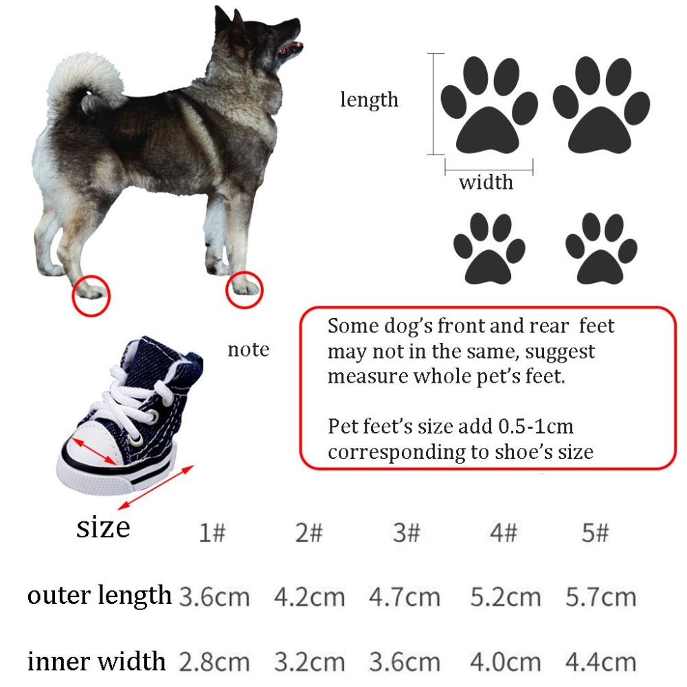 Breathable For Small Dogs,Cats Casual Style Puppy Sneaker Dog Shoes Pet Booties Pet Denim Shoes