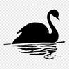 Black And White Swan Mute Swan Black Swan Iron On Heat Transfer Printing Vinyl Patches Sticker for Clothes DIY Appliques Washable Patches