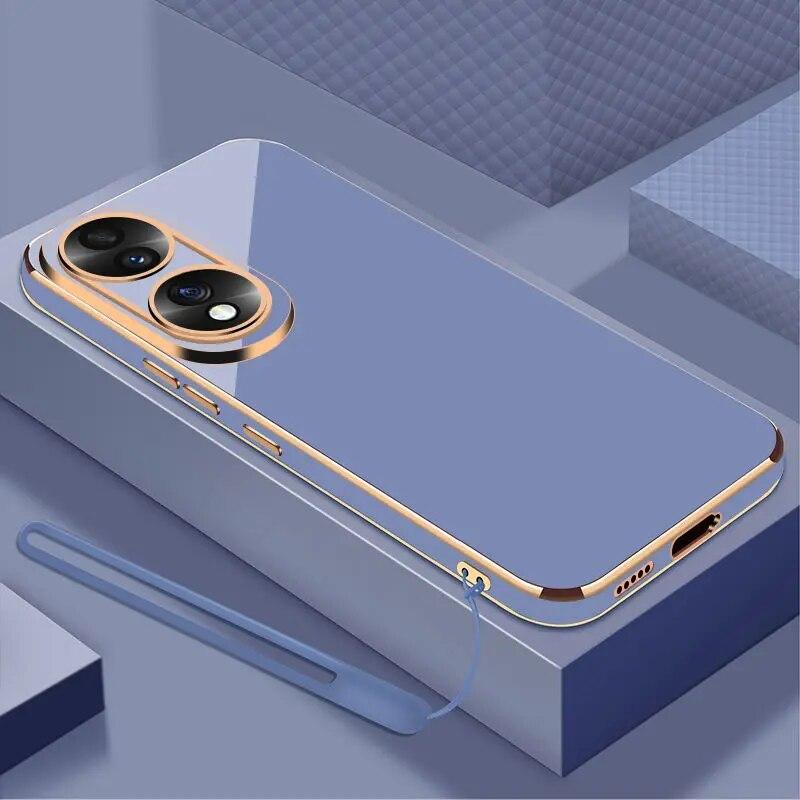 Чехол для Honor X7b Honor X7B, чехол CLK-LX1 CLK-LX2 CLK-LX3, роскошный квадратный чехол для телефона Honor X7 X7A, противоударная задняя крышка