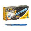 Bic Japan Bic Хайлайтер Флуоресцентный Маркировочный Хайлайтер BRIGRIP12BLU Ручки, Маркеры, Грип, Синий, Набор из 12 штук,