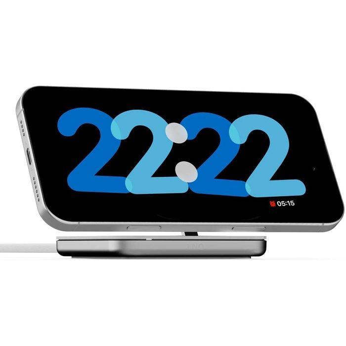 Station de charge sans fil - LNQ - 15W MagSafe & Qi - Aluminium - Support articulé vertical/horizontal