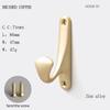 Oukali Modern Style Wall Mount Zinc Alloy Clothes Hook Furniture Metal Clothing Hook Simple Multi Colors Coat Hook