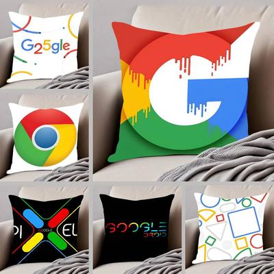 G-Google ЛОГО Наволочка с принтом, наволочка для гостиной, дивана, чехол для подушки и декор для спальни
