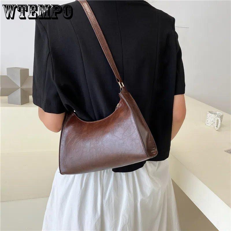 Niche Design Retro Versatile Armpit Baguette Bag Female Senior Sense of Temperament Shoulder Bag