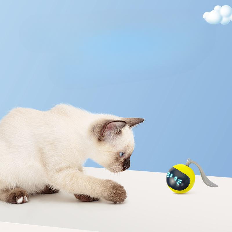 Pet Little Magic Ball Cat Toy Электрический Кот Забавный Мяч Интеллектуальный Автоматический Катящийся Мяч Забавная Игрушка Для Кошек Мяч